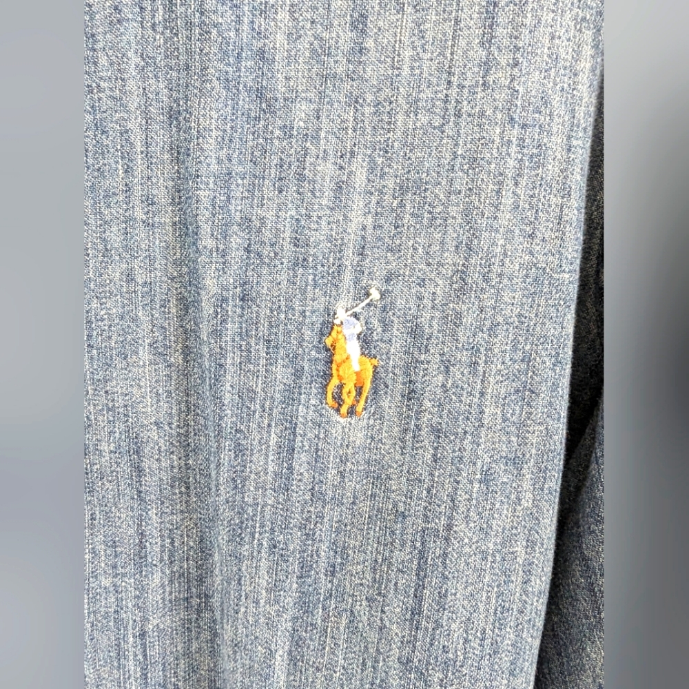 Polo Ralph Lauren Classic-Fit Solid Denim Shirt - Picture 6 of 9